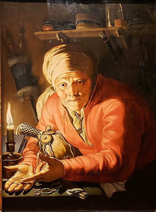 La Vieille femme avare (Avaritia), 1625, 