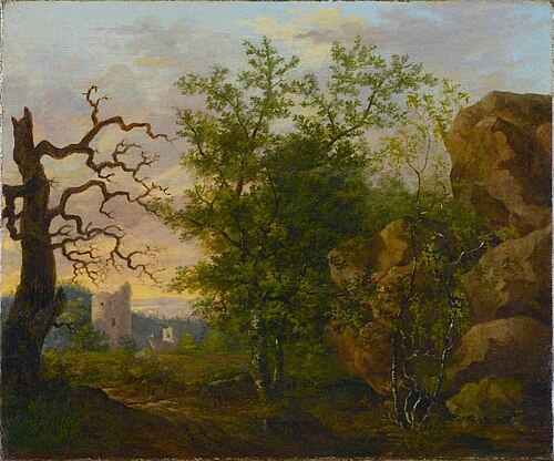 Paysage avec arbre nu, 1798, 
