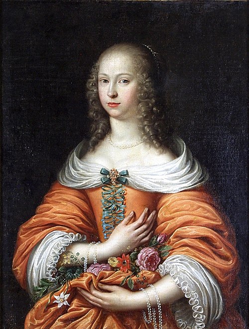 Portrait of a young lady as Flora (Anna Maria Radziwiłł ?), 1665, 