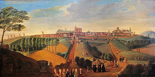 Vue panoramique de Cassel, 1693, 