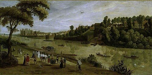 The Thames at Richmond, with the Old Royal Palace, 1625, 