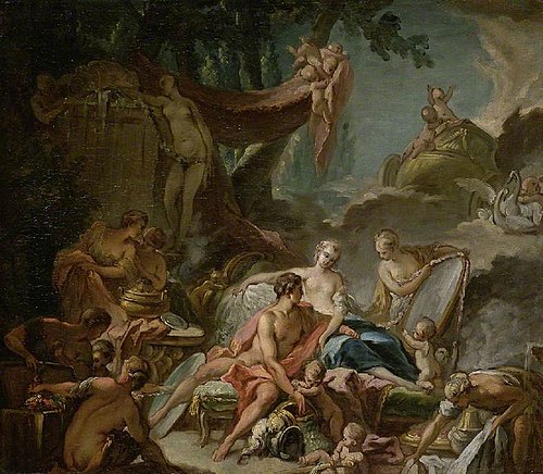 The Loves of the gods: Mars and Venus, 1800, 