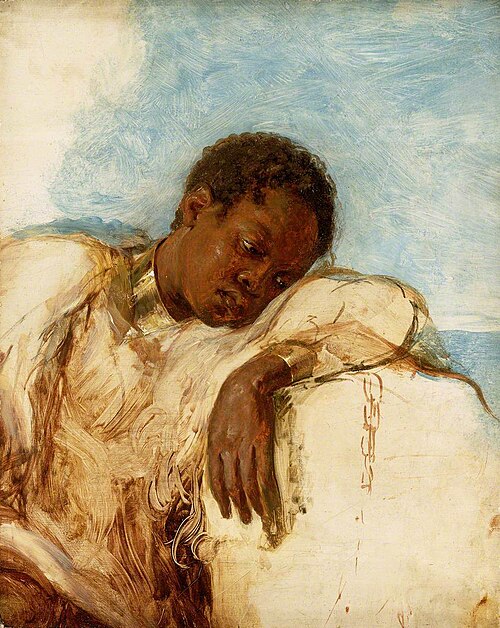 Slave in chains, 1820, 