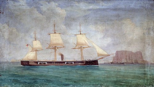 The turret ship HMS ‘Captain’, 1870, 