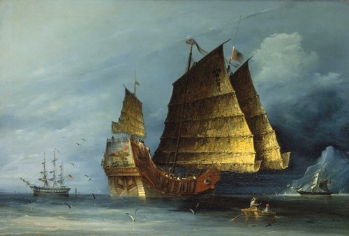 A trading junk, 1850, 