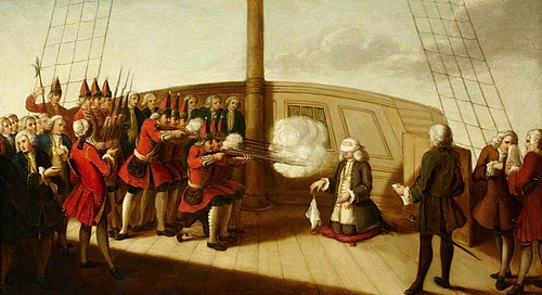 The Execution of Admiral Byng, 14 March 1757, 1760, 