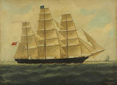The ship Lennox Castle, 1865, 