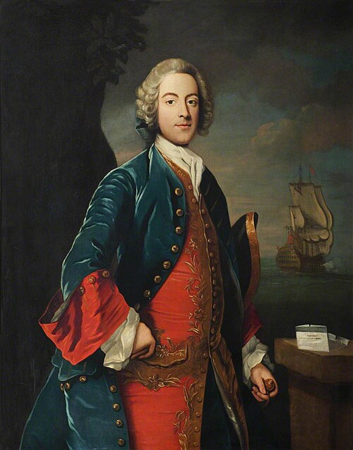 Portrait of a Naval Officer, circa 1740, 1735, 