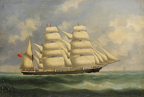 The ship British Army, 1850, 
