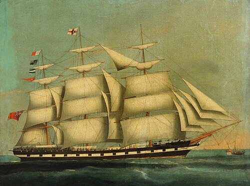 The ship Corona, 1850, 