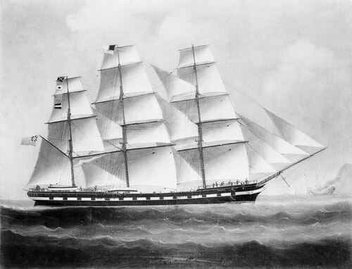 The ship Tyburnia, 1850, 