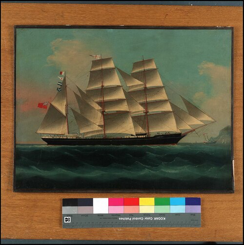 The clipper Gauntlet, 1850, 