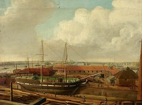 Fletcher's Yard, Limehouse, 1840, 