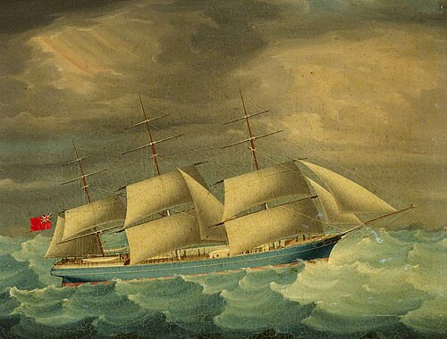 The ship Summer Cloud, 1870, 