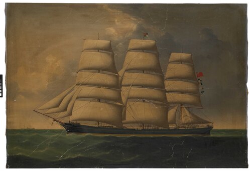 The ship Ellerslie, 1850, 
