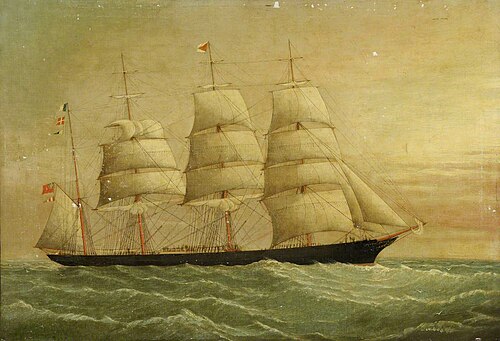 The four-masted barque 'George Roper', 1850, 