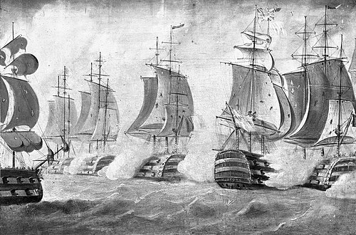 The battle of Trafalgar, 21 October 1805, 1850, 