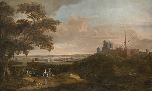 The Royal Observatory from Crooms Hill, about 1696, 1696, 
