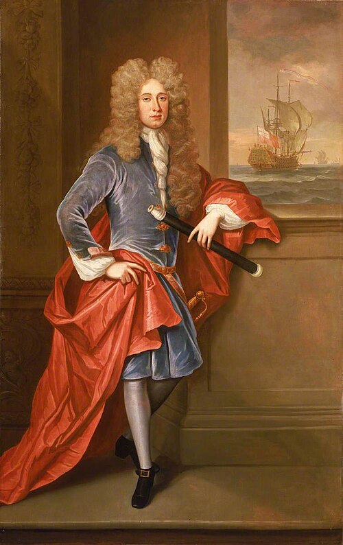 Portrait of a Naval Officer, possibly Isaac Townsend, d.1765, 1707, 