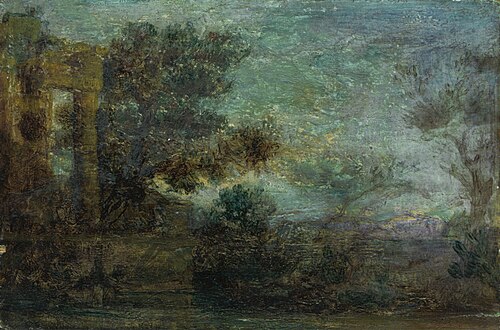 Krajina s ruinou, 1730, 