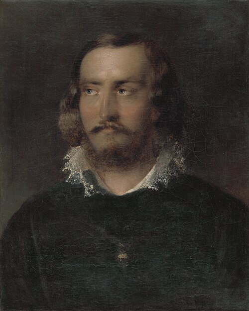 Portrét muža s čipkovaným golierom, 1850, 