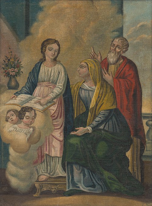 Panna Mária,sv. Anna, sv. Joachim, 1840, 
