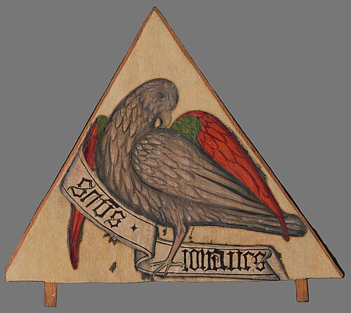 Fragment oltára-atribút evanielistu Jána, 1401, 