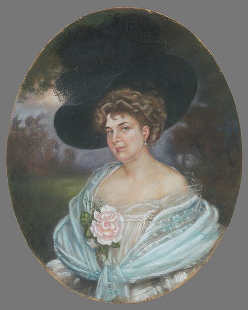 Žena s ružou, 1880, 