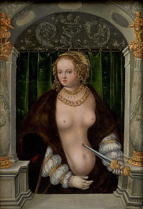 Le suicide de Lucrèce, 1535, 