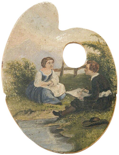 'Sitting for a Portrait', 1864, 