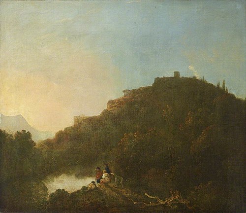 Landscape with a Castle and Lake, 1779, 
