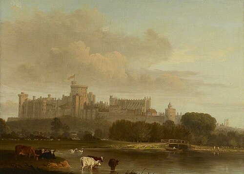 Distant View of Windsor Castle, 1837, 