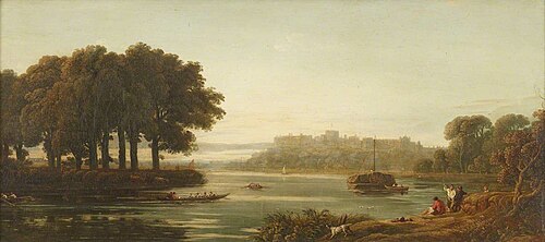 View of Windsor Castle from the River, 1823, 