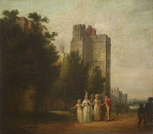 Entrance to the Middle Ward, Windsor Castle, 1841, 