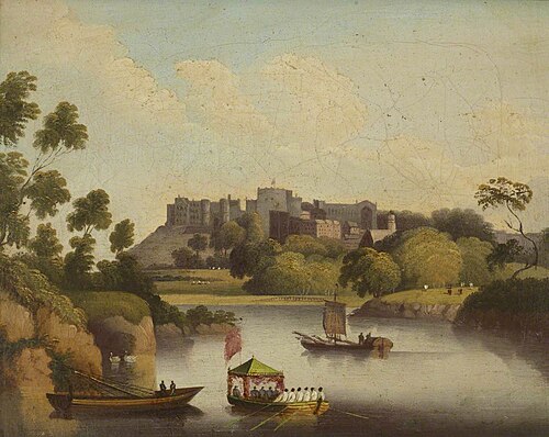 View of Windsor from the River Thames, 1819, 