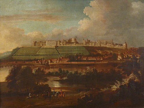 View of Windsor Castle from the River, 1680, 