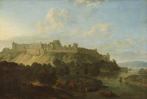 View of Windsor Castle from the River, 1740, 