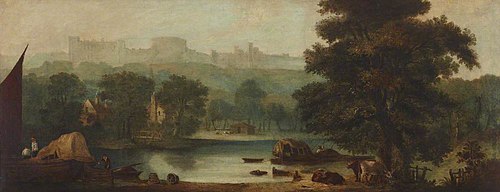 View of Windsor Castle from the River, 1770, 