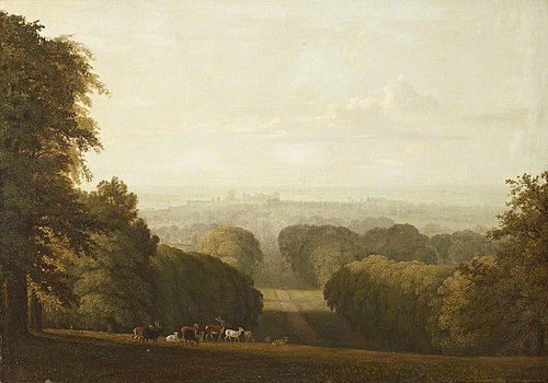 The Long Walk, Windsor Castle, 1818, 