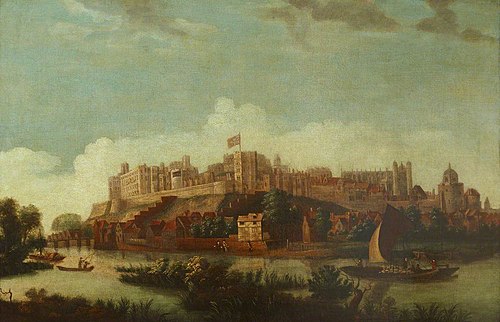 View of Windsor Castle from the River Thames, 1750, 
