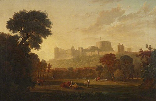 A Distant View of Windsor Castle, 1780, 