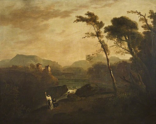 Landscape with Two Monks, 1839, 