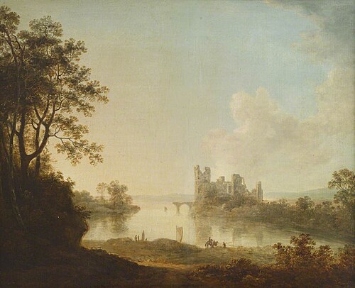 Ruined Castle on a Lake, 1839, 