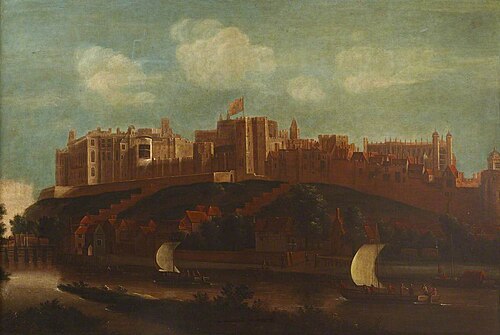 View of Windsor Castle, and Boats on the River Thames, 1749, 