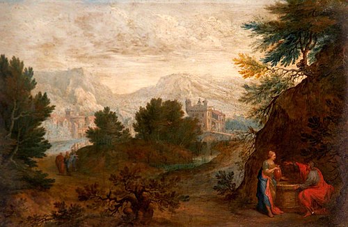 Landscape with Christ and the Woman of Samaria, 1617, 