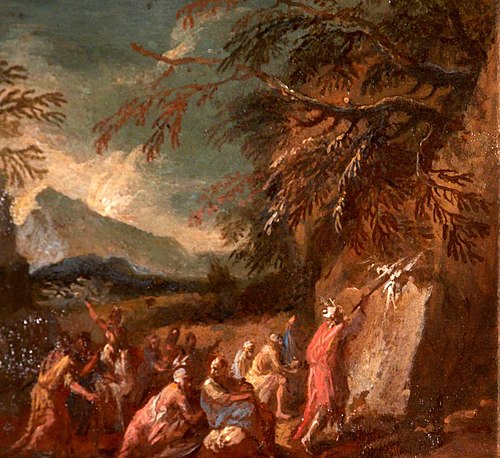 Moses striking the Rock, 1700, 