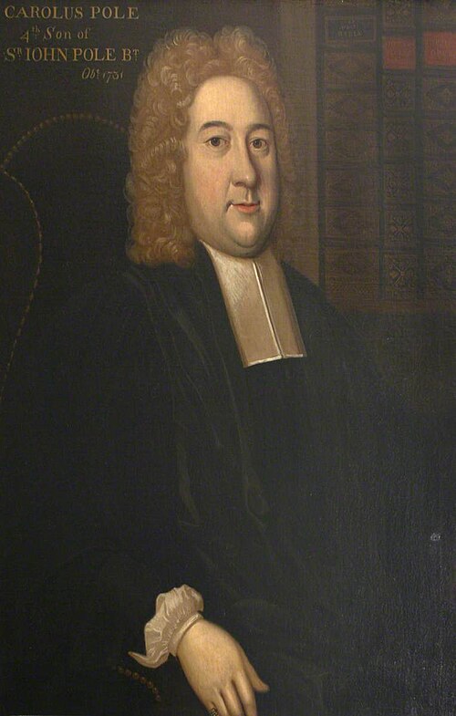 Reverend Carolus Pole (1686 - 1731), 1699, 