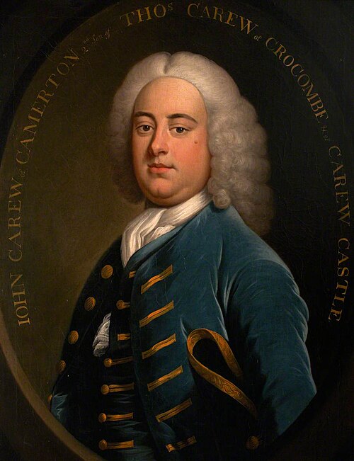John Carew of  Camerton (Carew Castle) (d. 1750), 1735, 