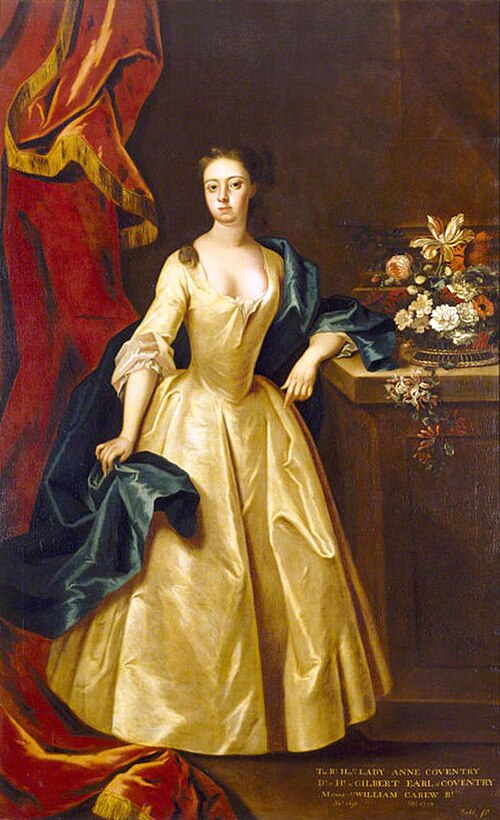 Lady Anne Coventry, Lady Carew (1695-1743/4), 1715, 