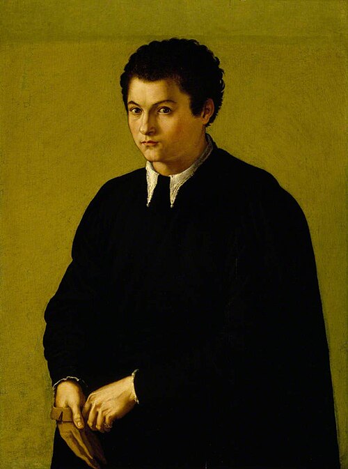 A Youth in Black, holding a Glove, 1549, 
